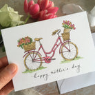 Bicycle & Flowers Mothers Day Card