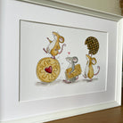 Biscuit Mice A4 Art print