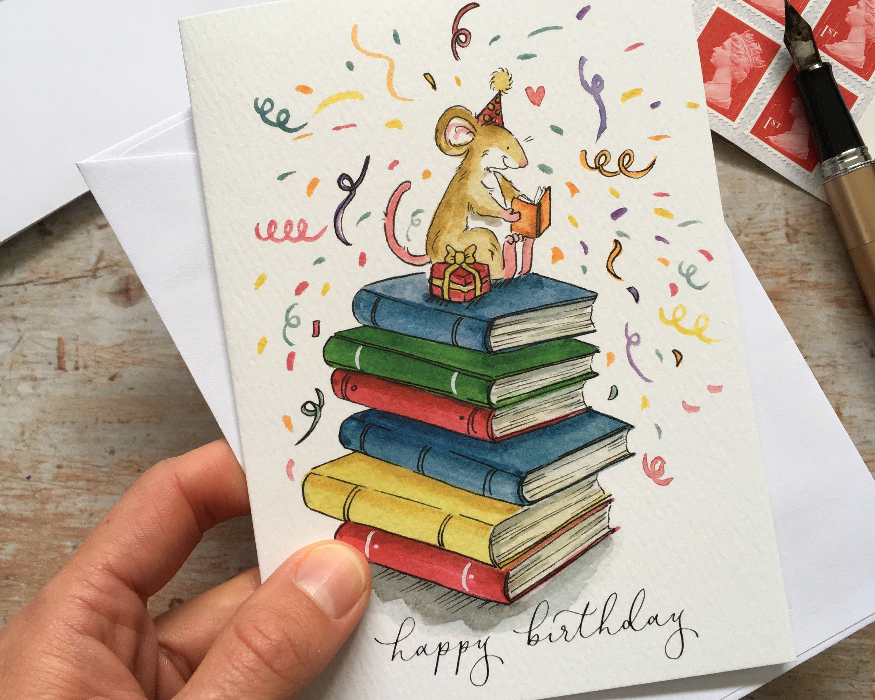 Book Lovers Birthday Card