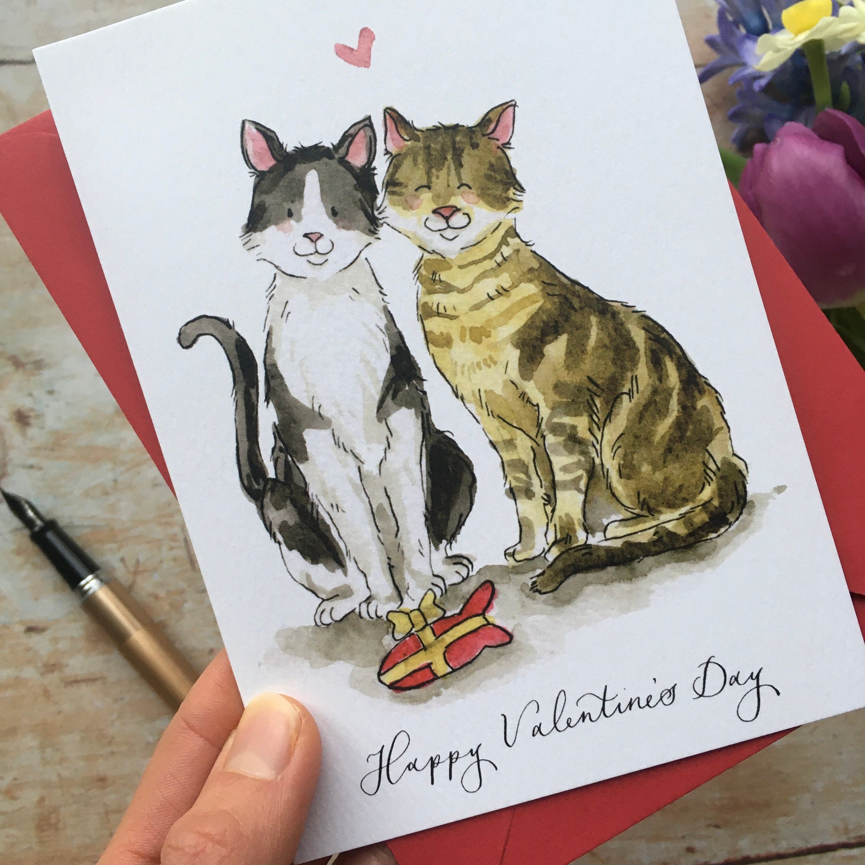 Cat Valentine’s Day Card