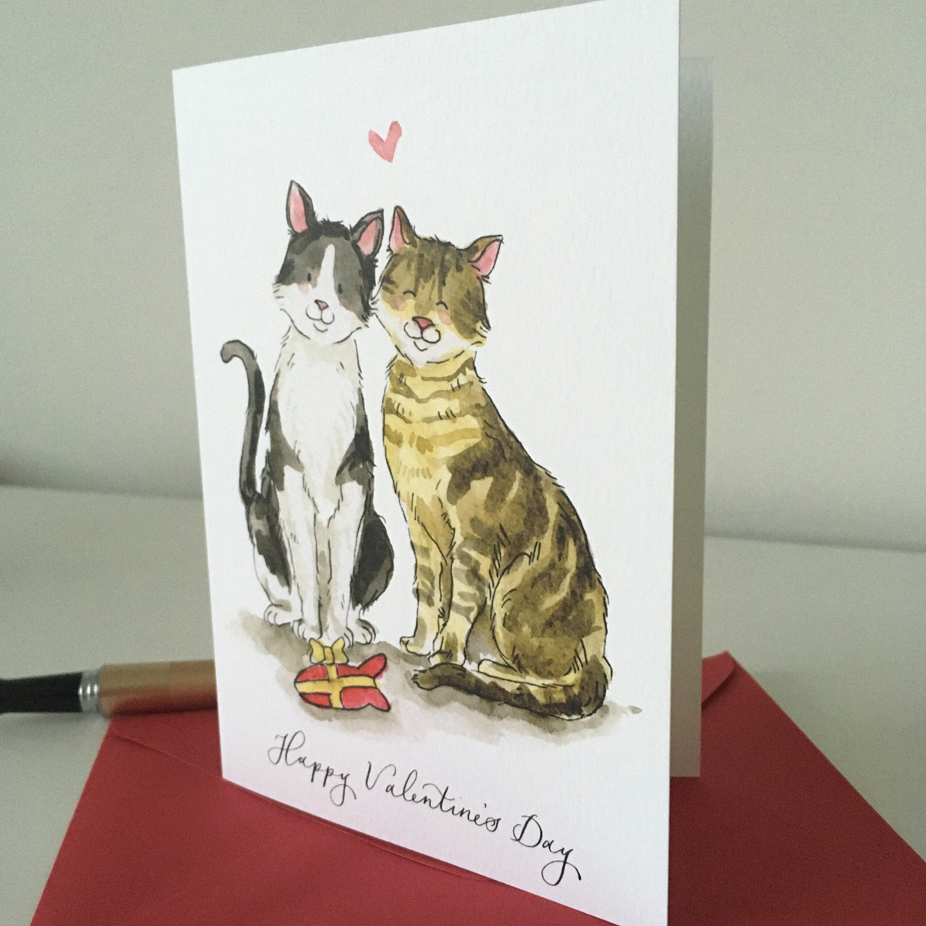 Cat Valentine’s Day Card