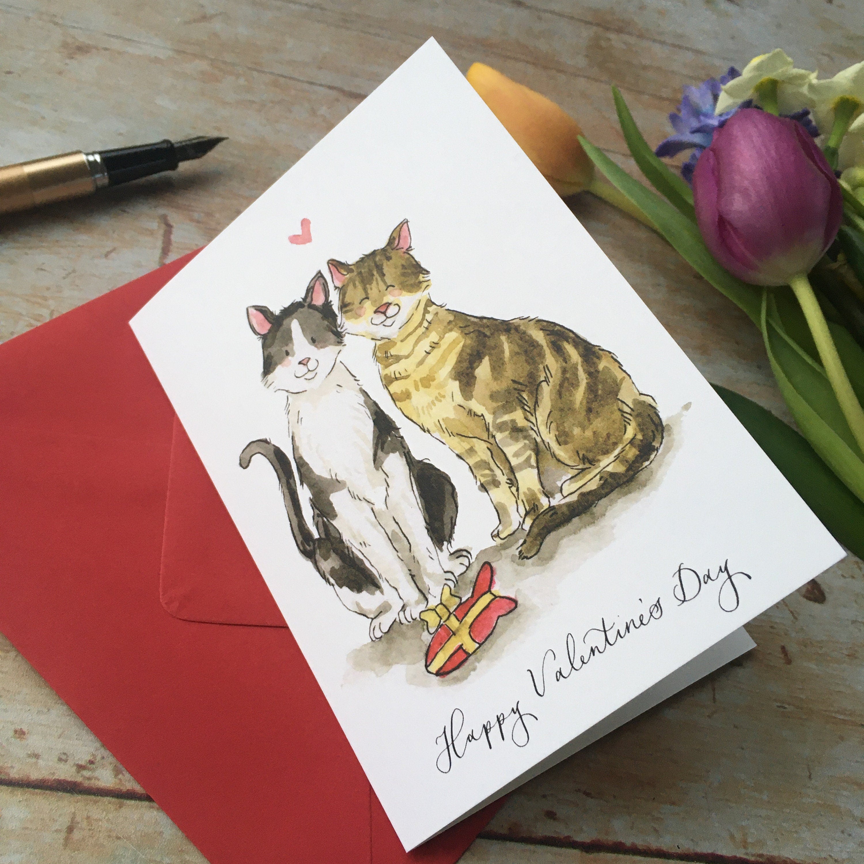 Cat Valentine’s Day Card