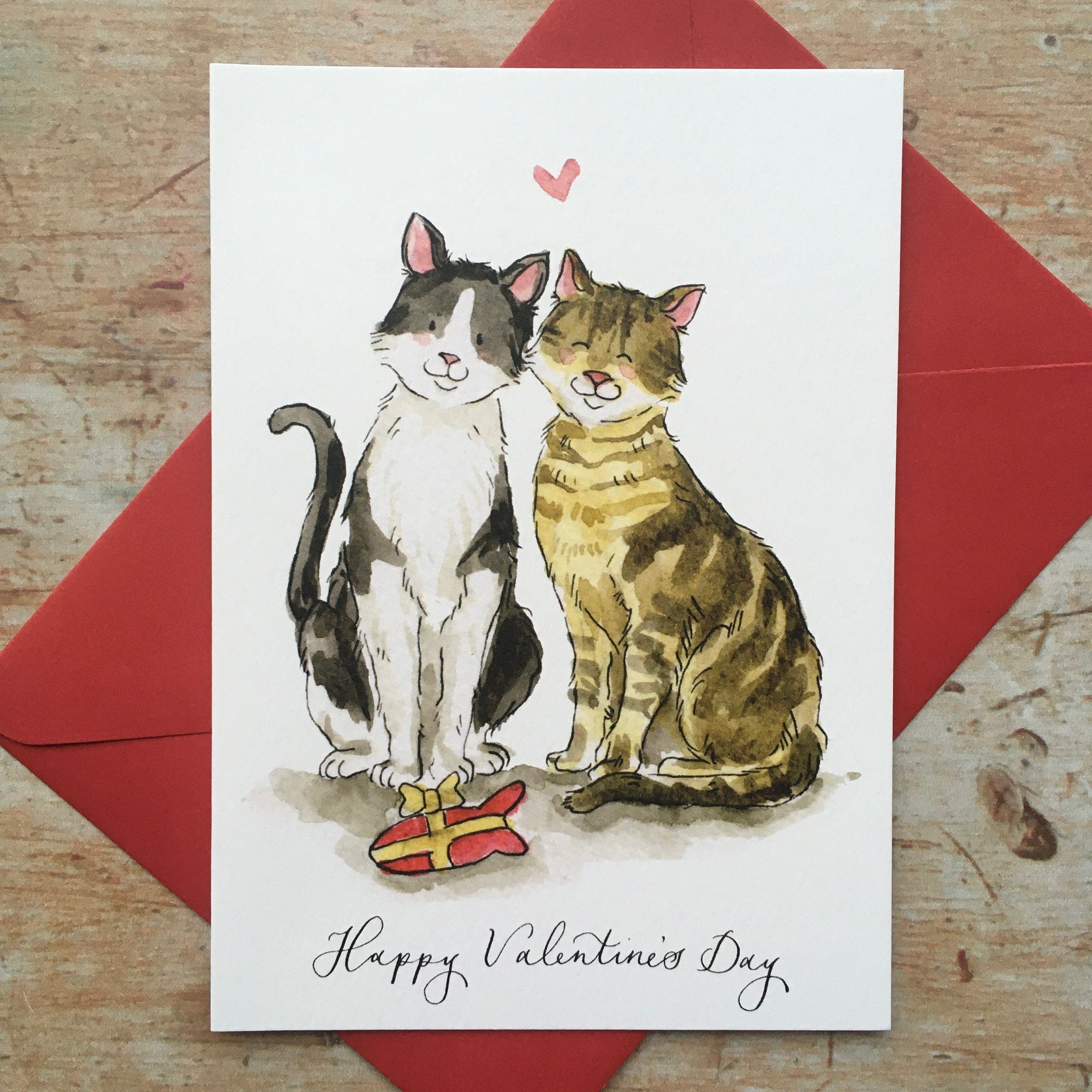 Cat Valentine’s Day Card