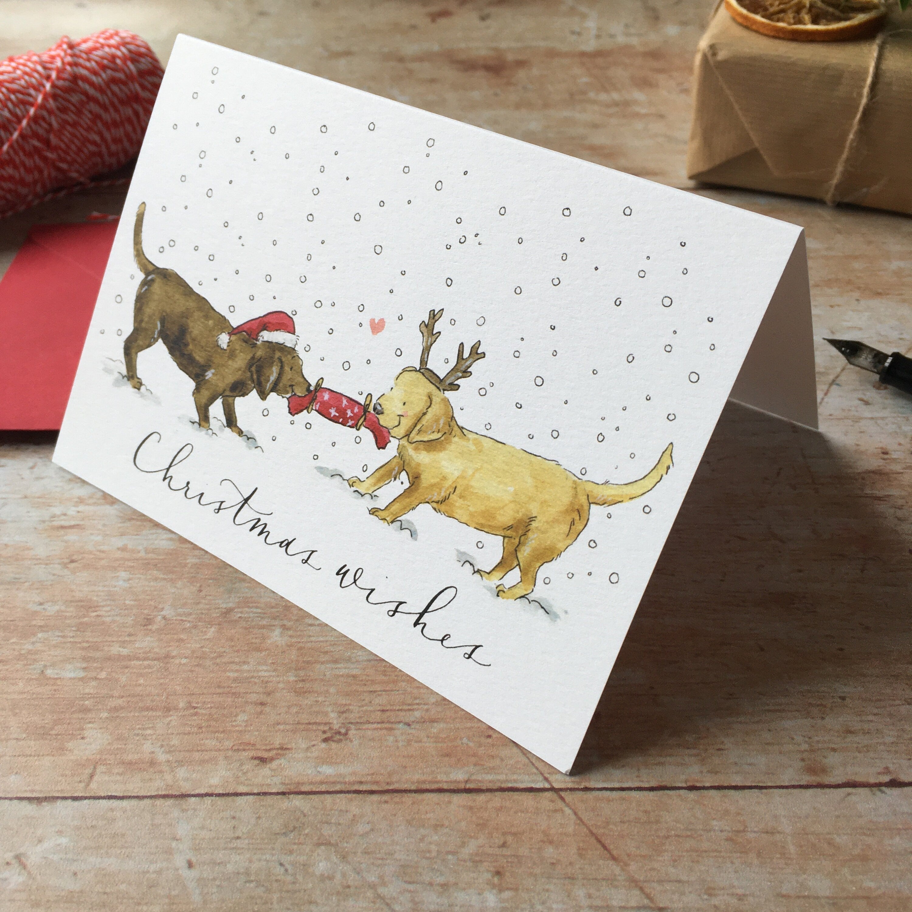 Christmas Wishes Dog Card