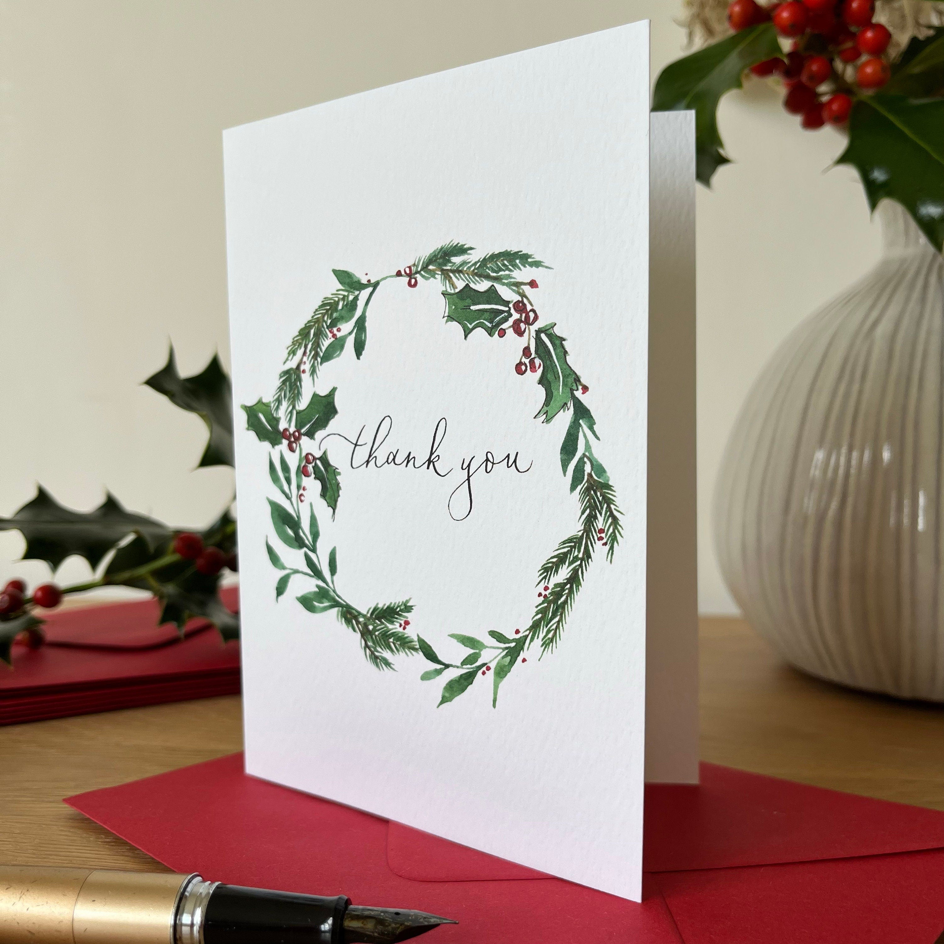 Christmas Wreath Winter Card