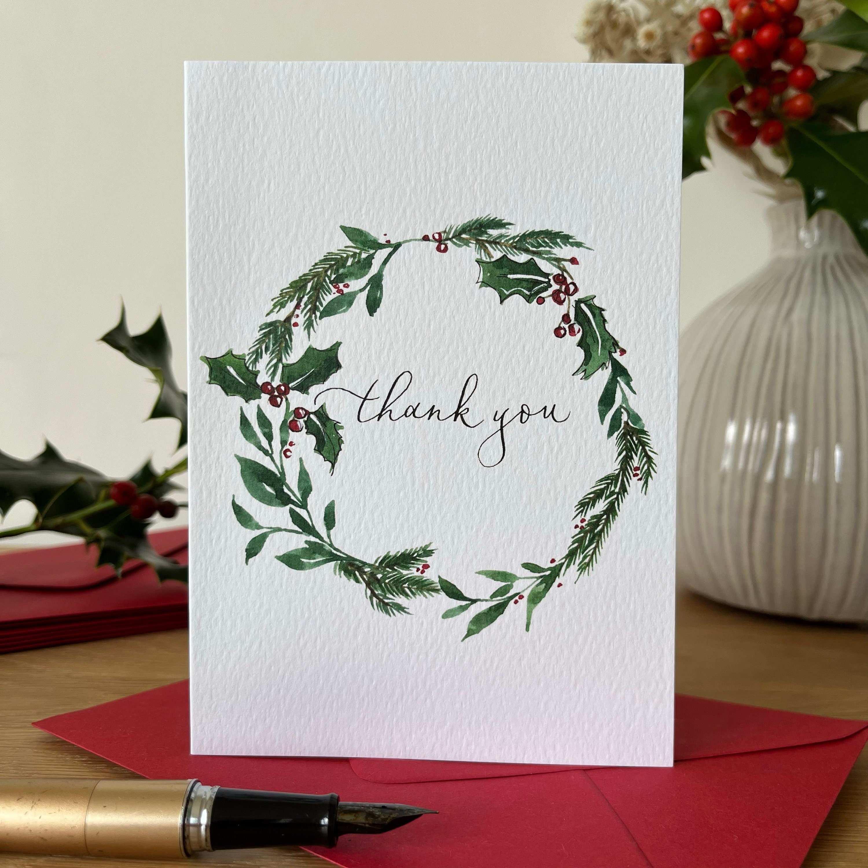 Christmas Wreath Winter Card