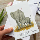 Elephant to the best mum card