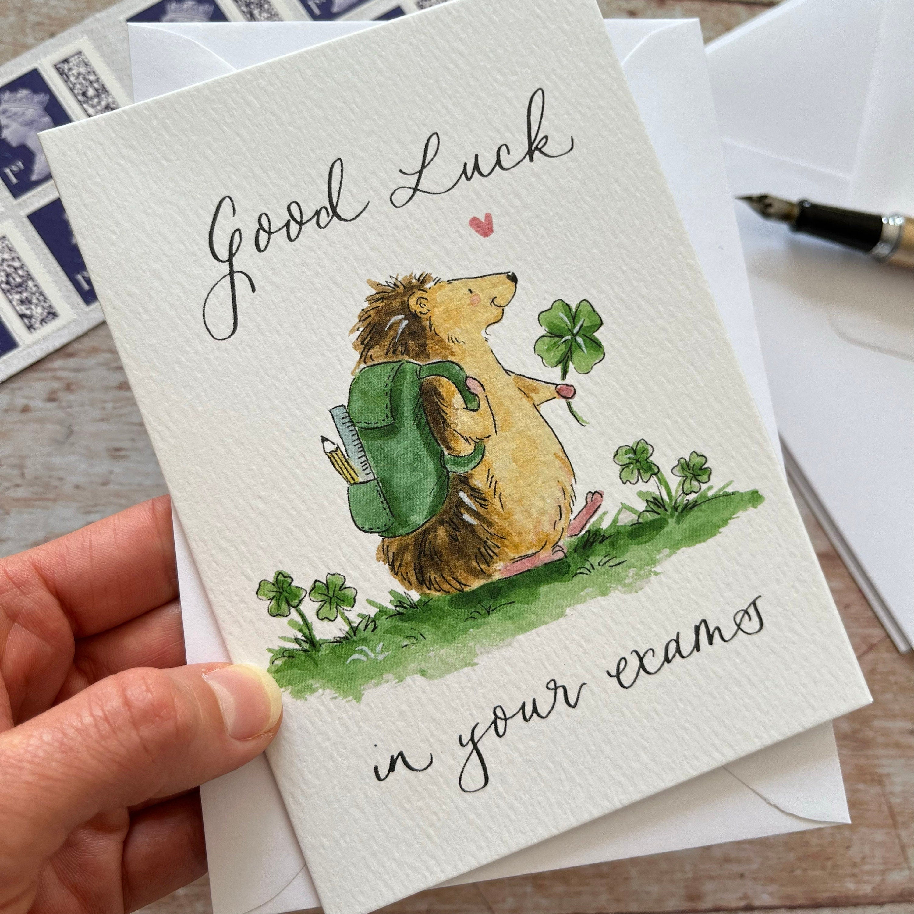 Good Luck in your Exams card