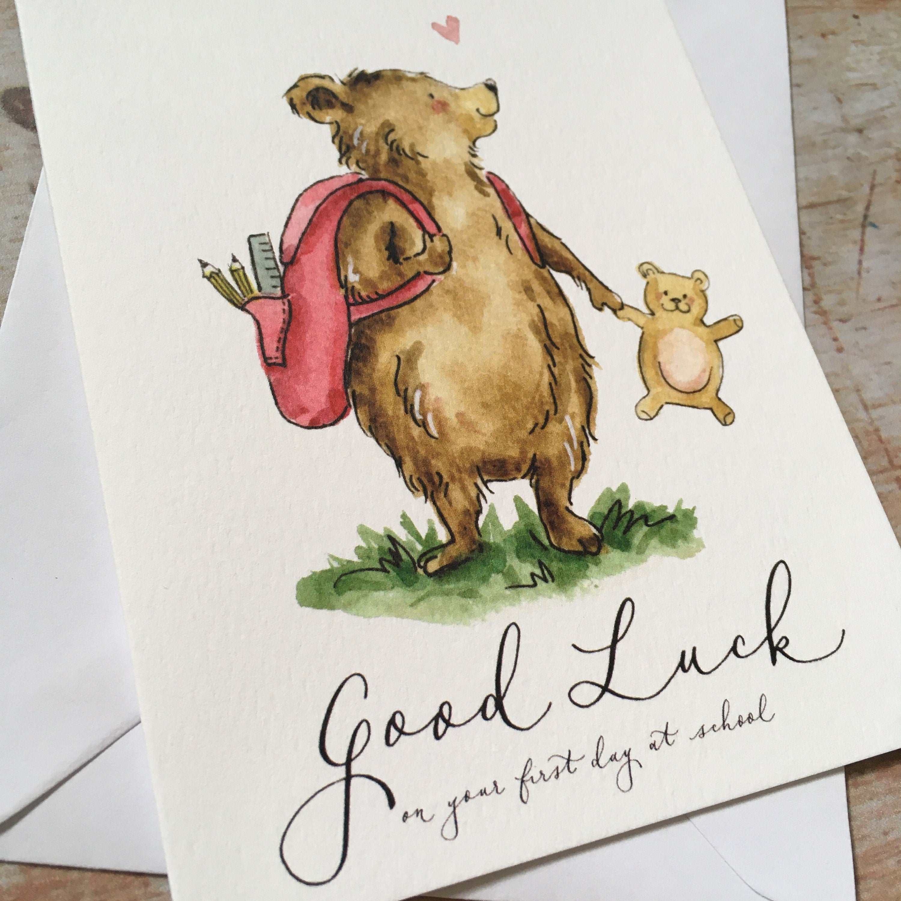 Good Luck on your First Day at School Card