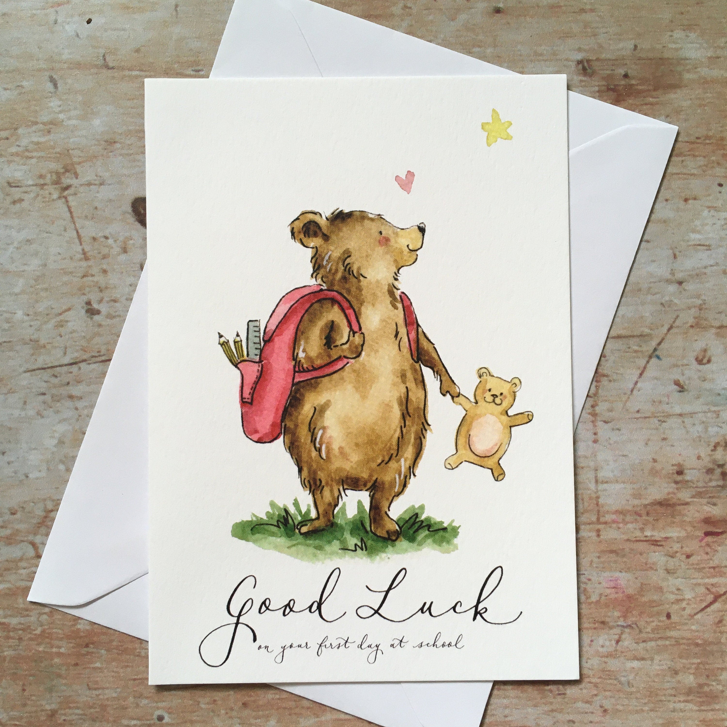 Good Luck on your First Day at School Card