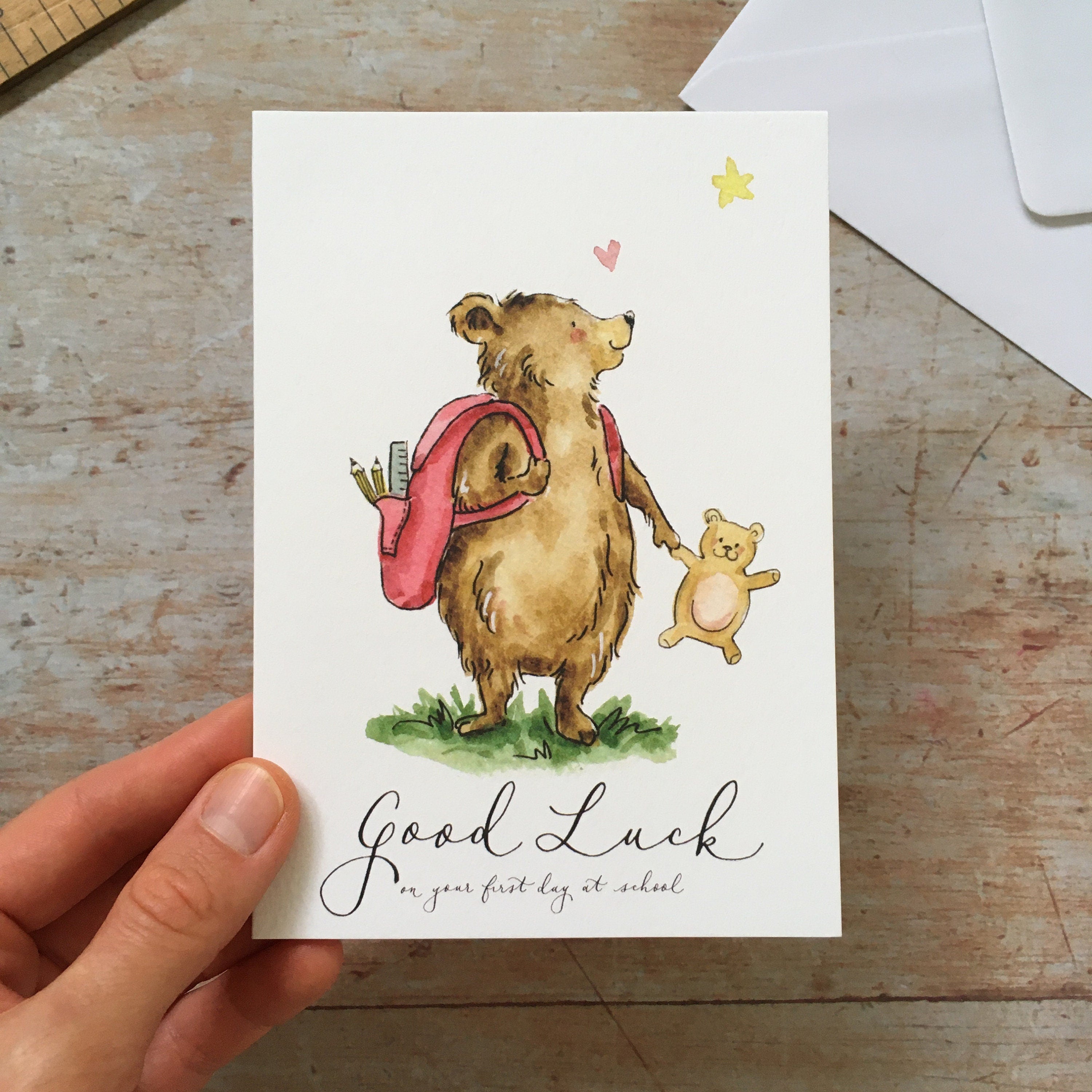 Good Luck on your First Day at School Card