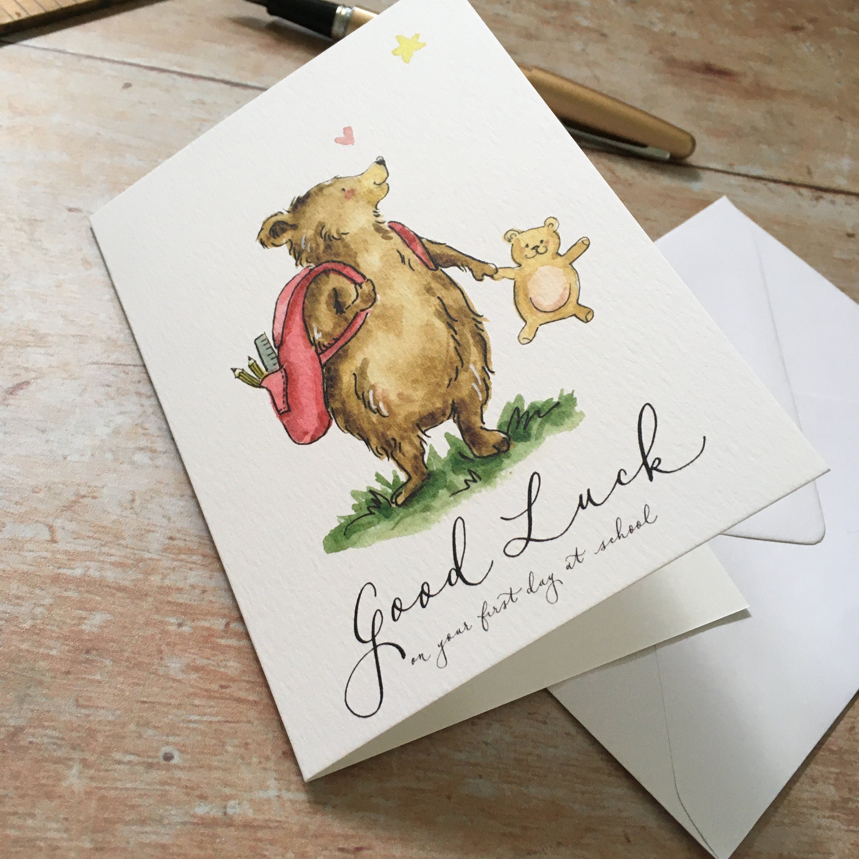 Good Luck on your First Day at School Card