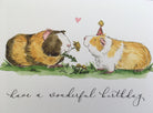 Guinea Pig Birthday Card