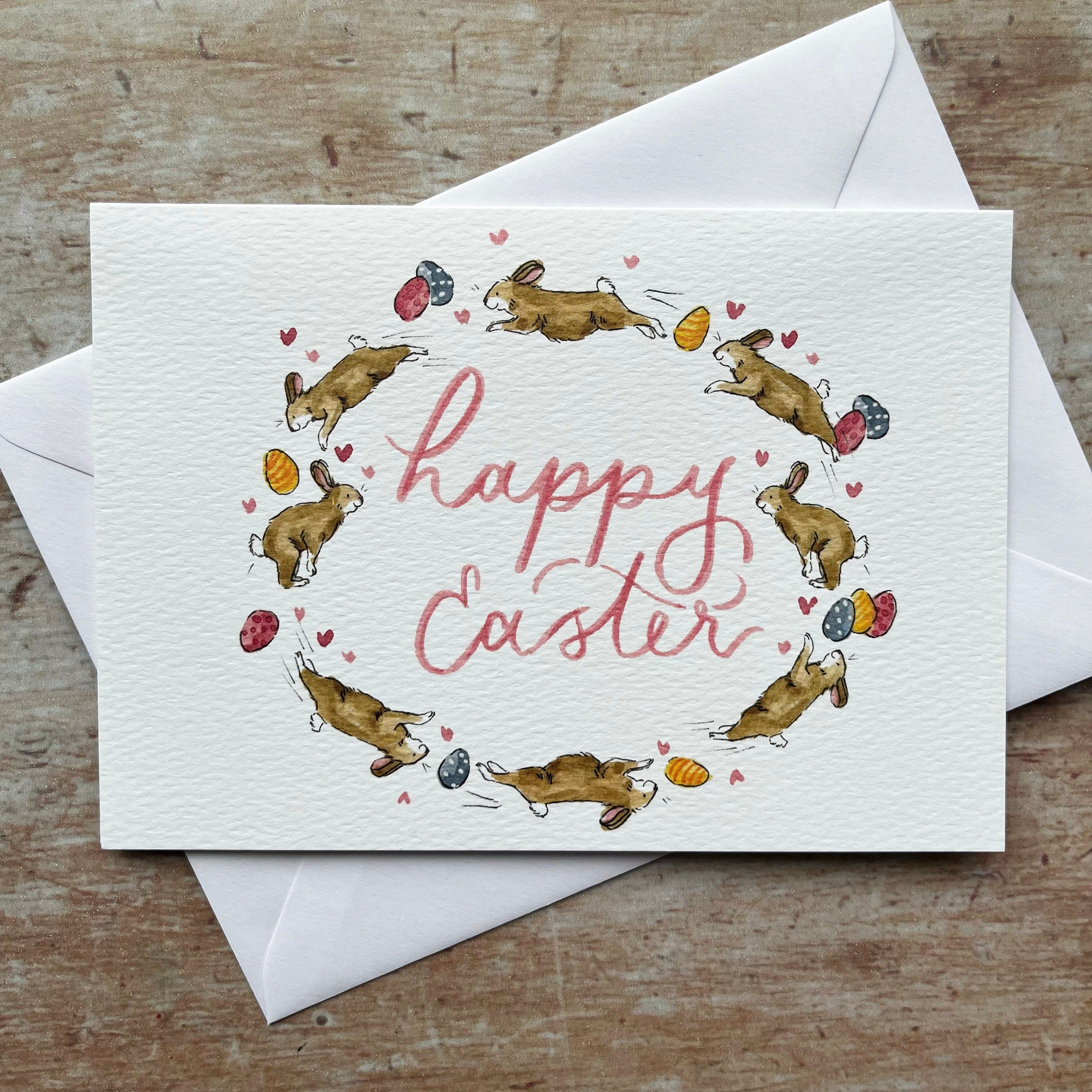 Happy Easter bunny card