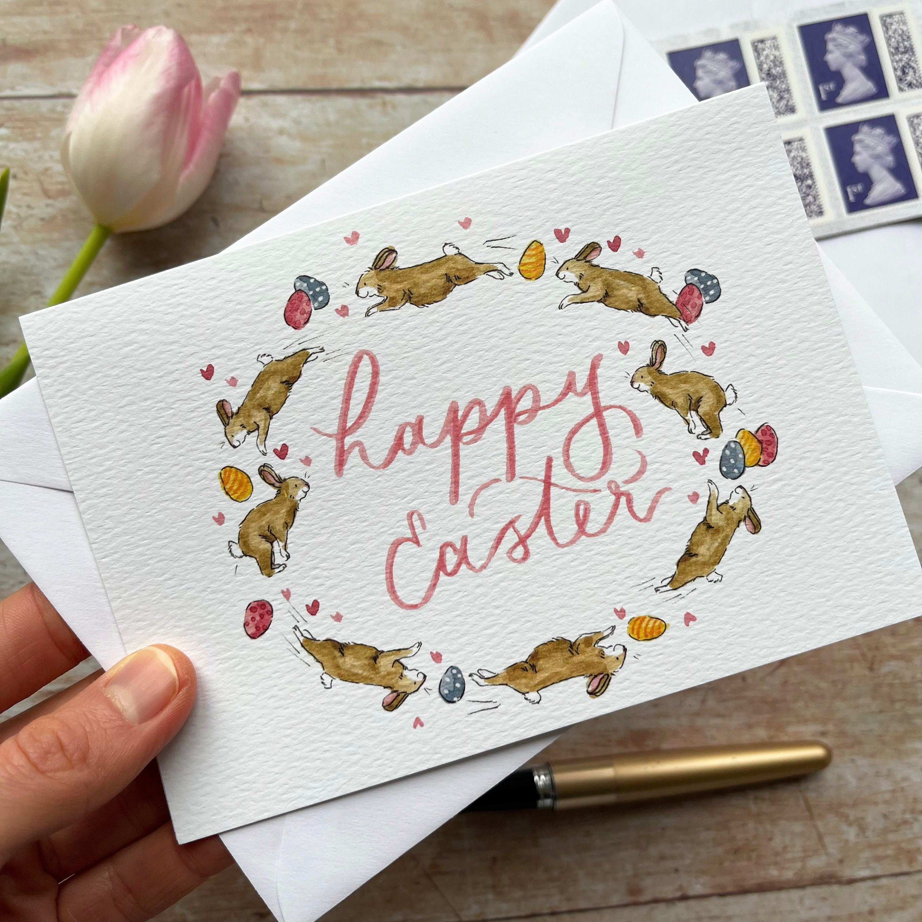 Happy Easter bunny card