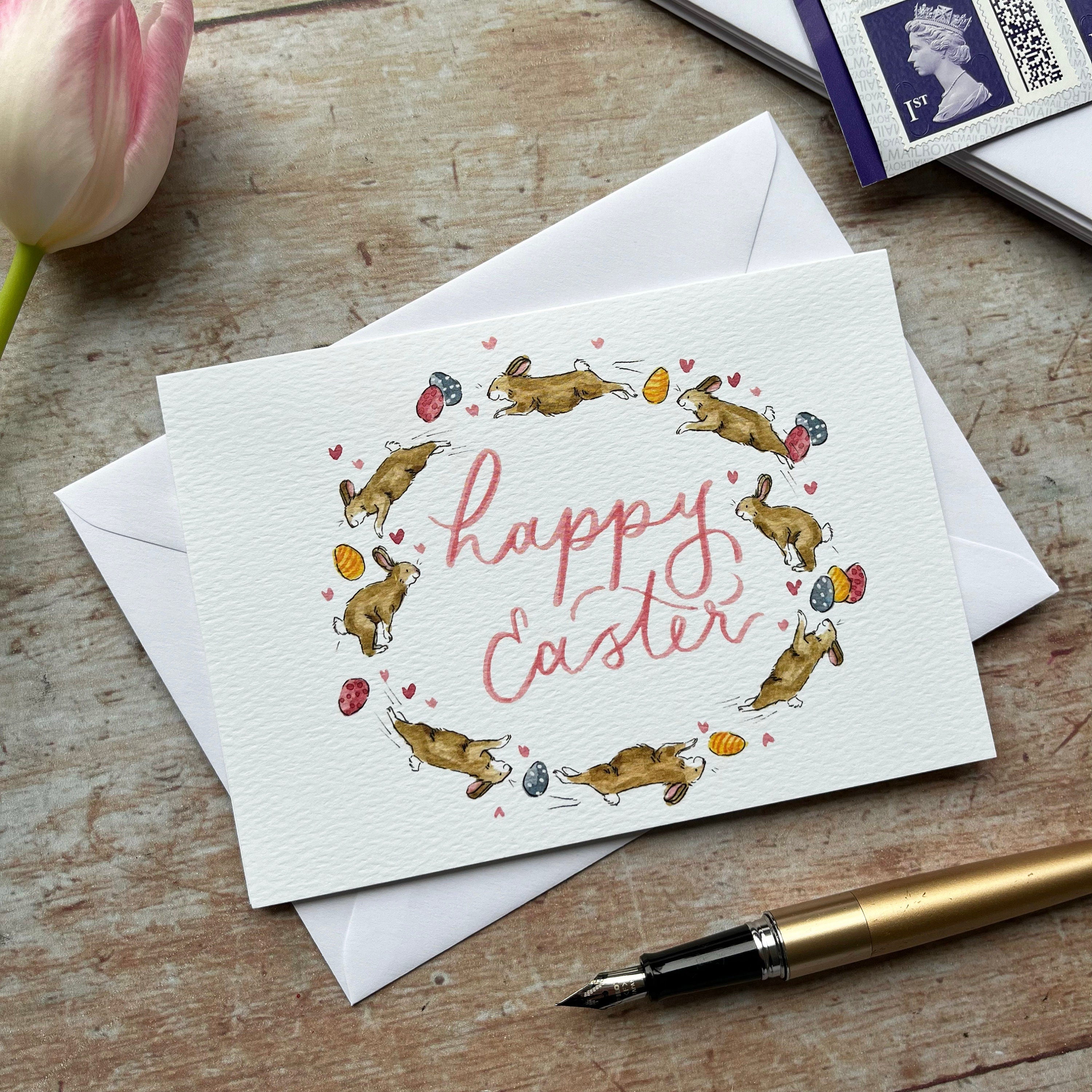 Happy Easter bunny card