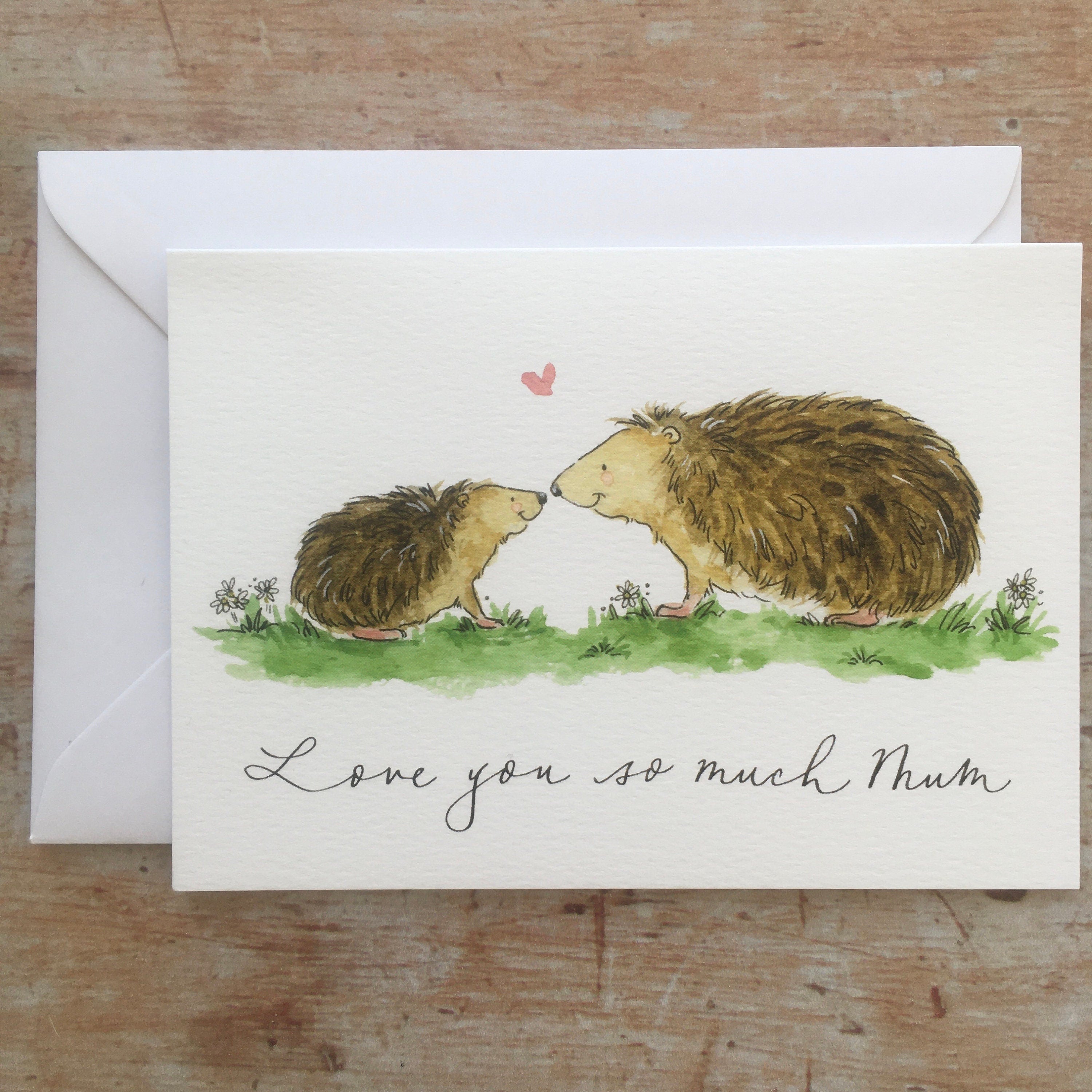 Hedgehog Mothers Day Card