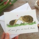 Hedgehog Mothers Day Card