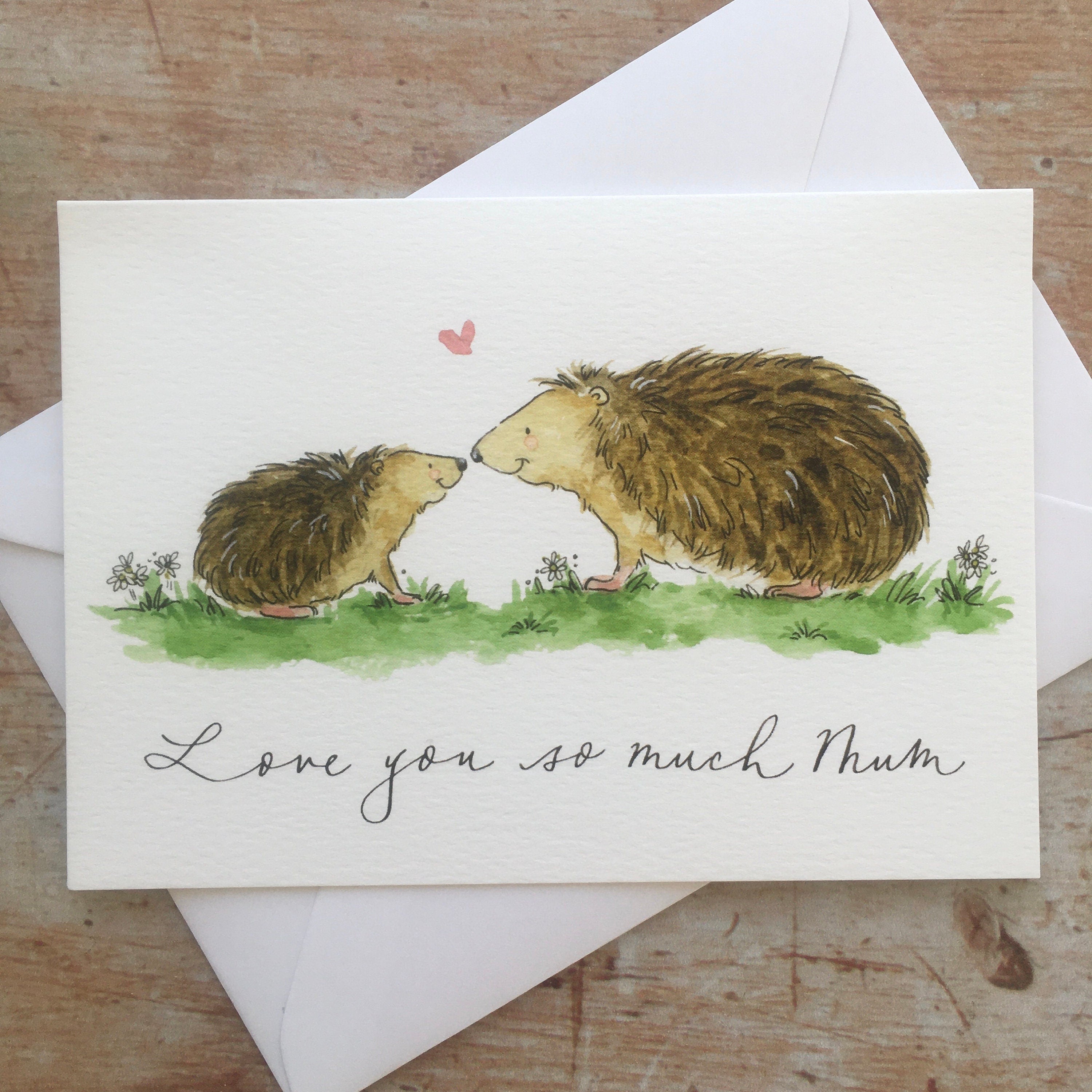 Hedgehog Mothers Day Card