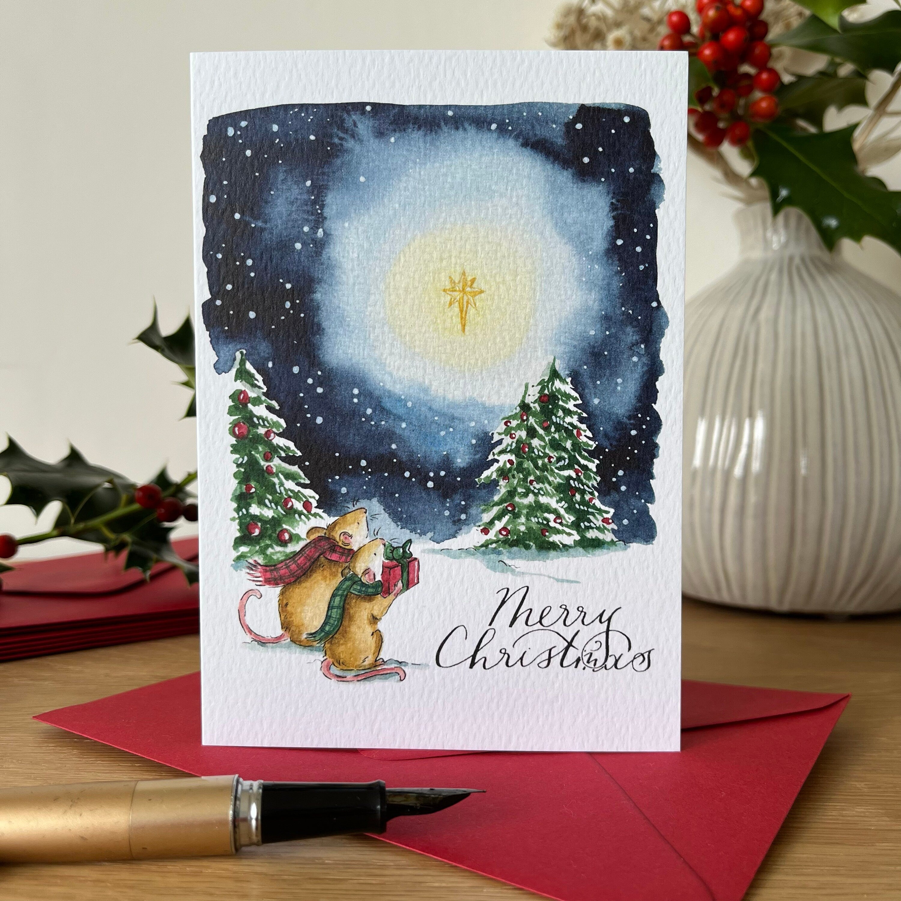 Mice Christmas Card