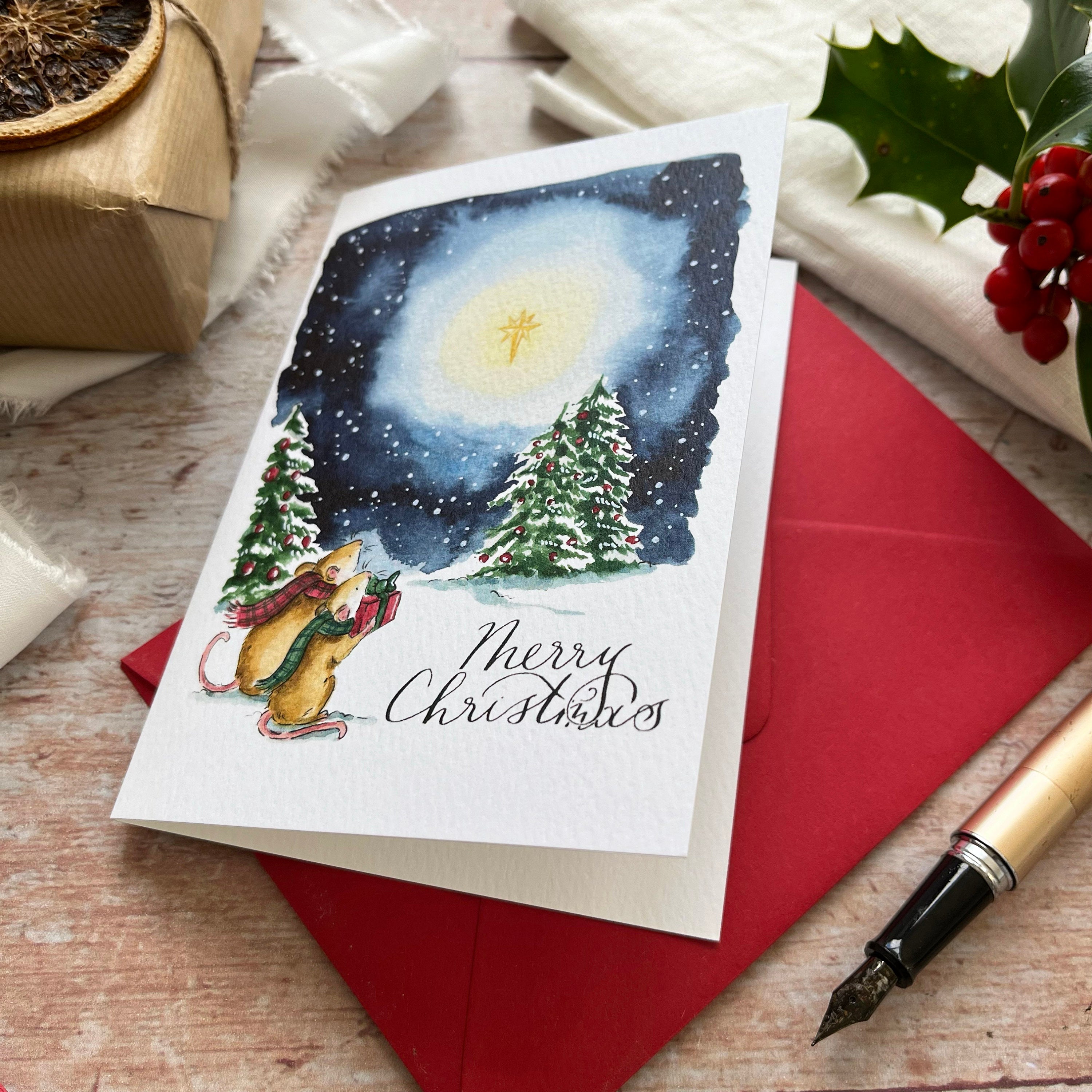 Mice Christmas Card