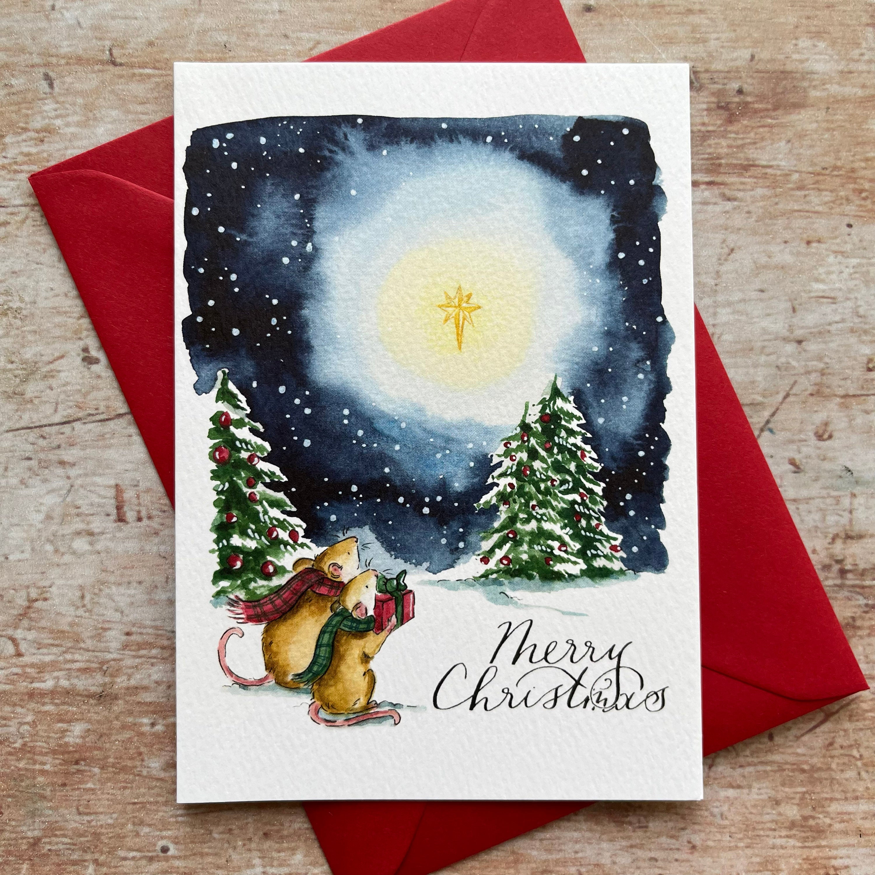Mice Christmas Card