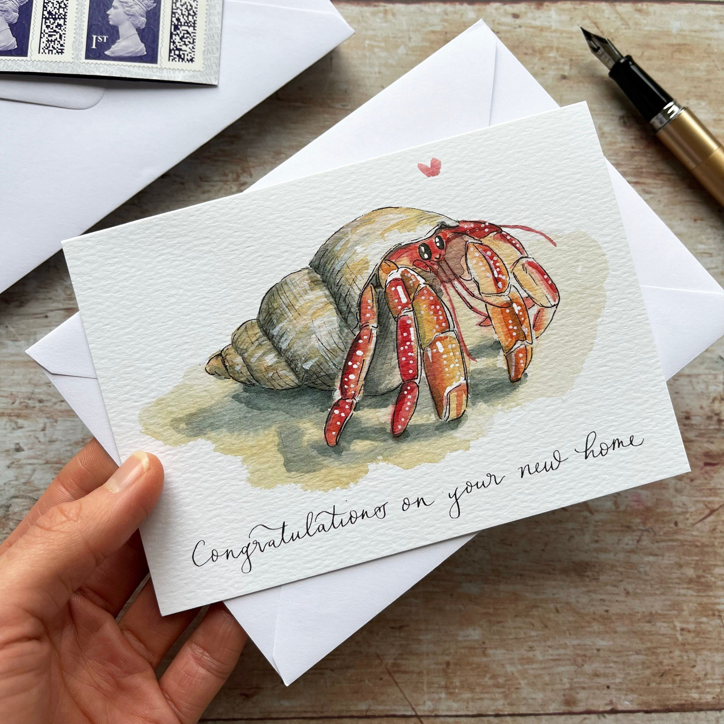 New Home Hermit Crab Card