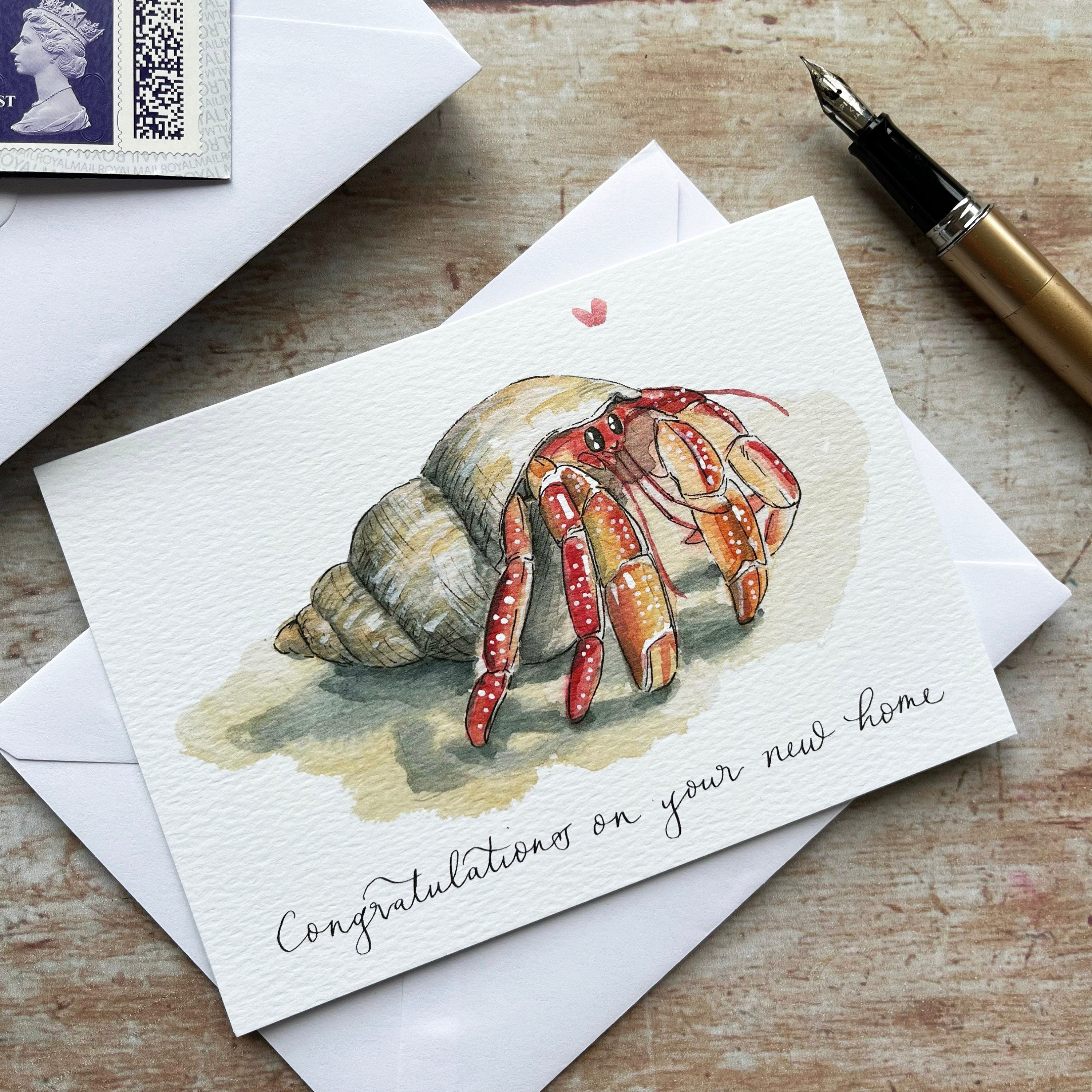 New Home Hermit Crab Card