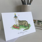 Otter Happy Birthday Card