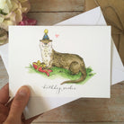 Otter Happy Birthday Card