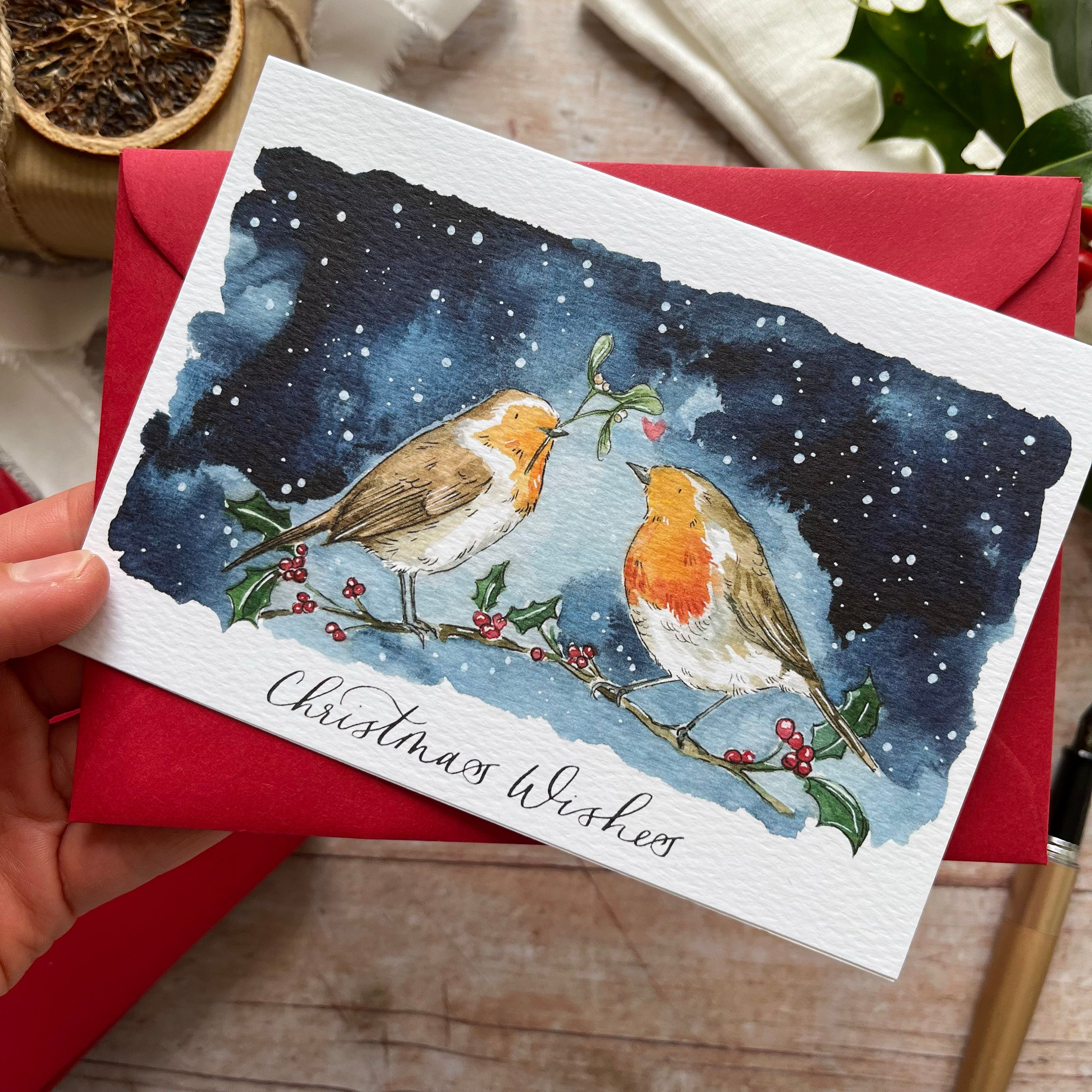 Robin Christmas Card