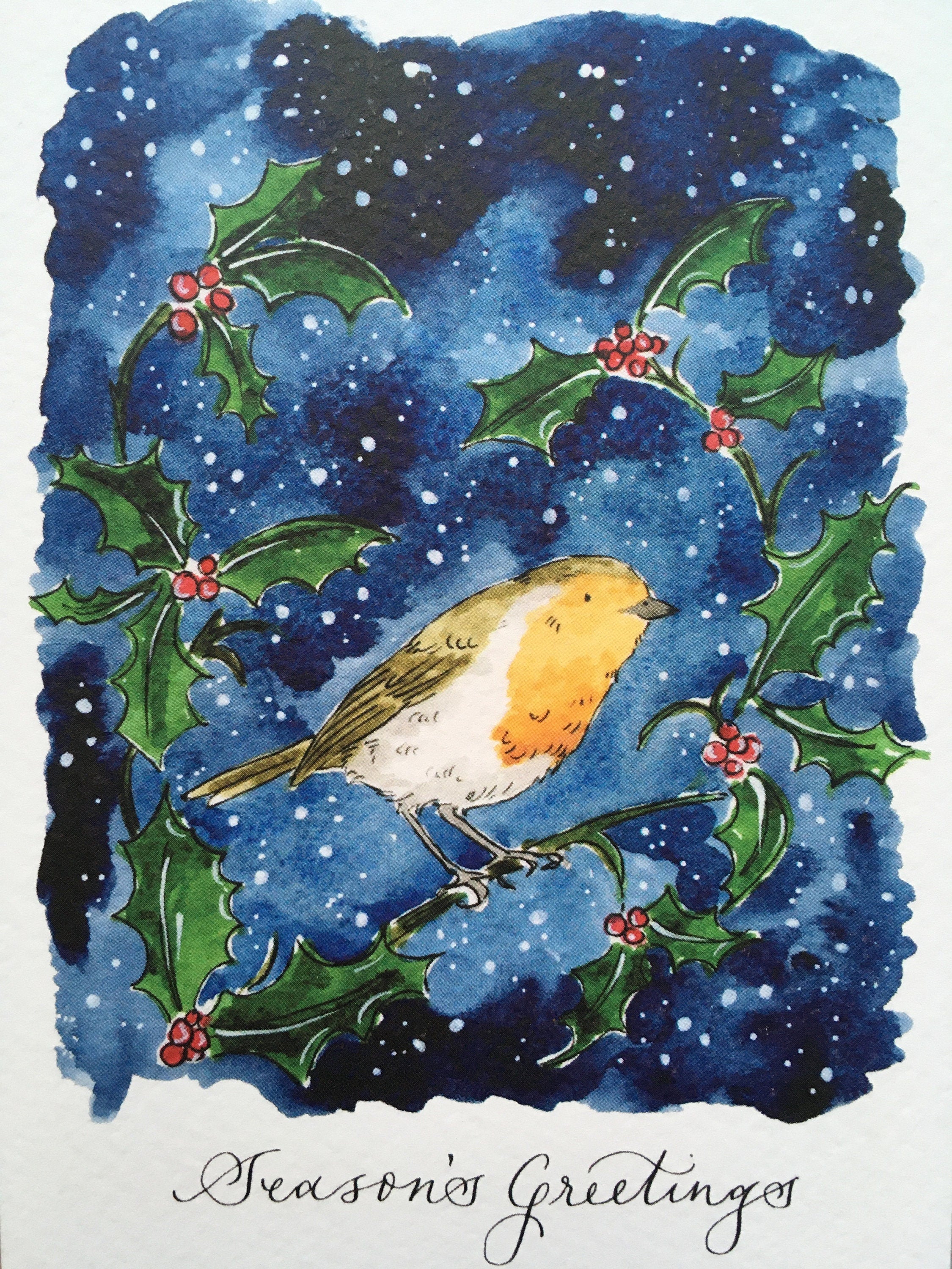 Season's Greetings Robin Card