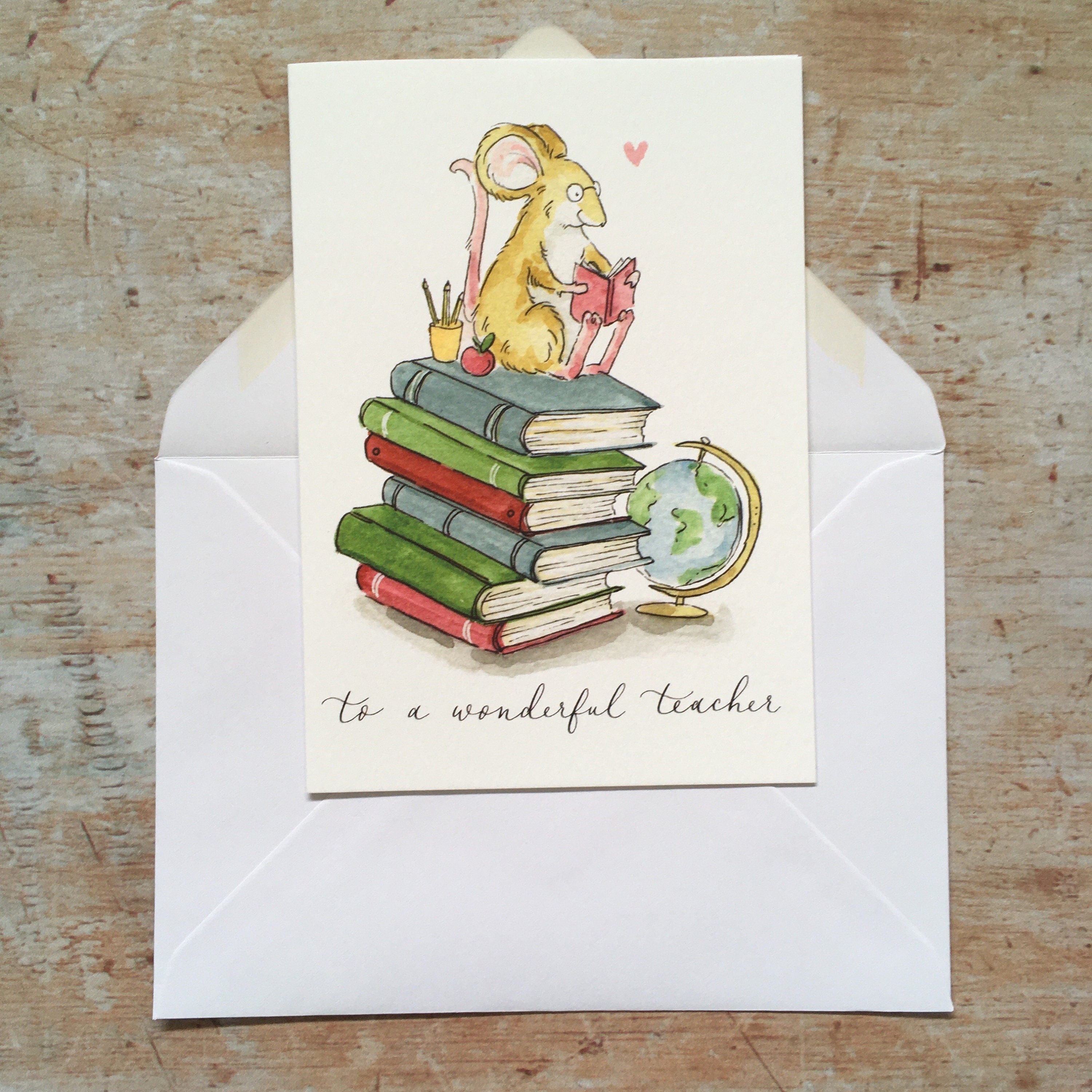 To a Wonderful Teacher Thank You Card