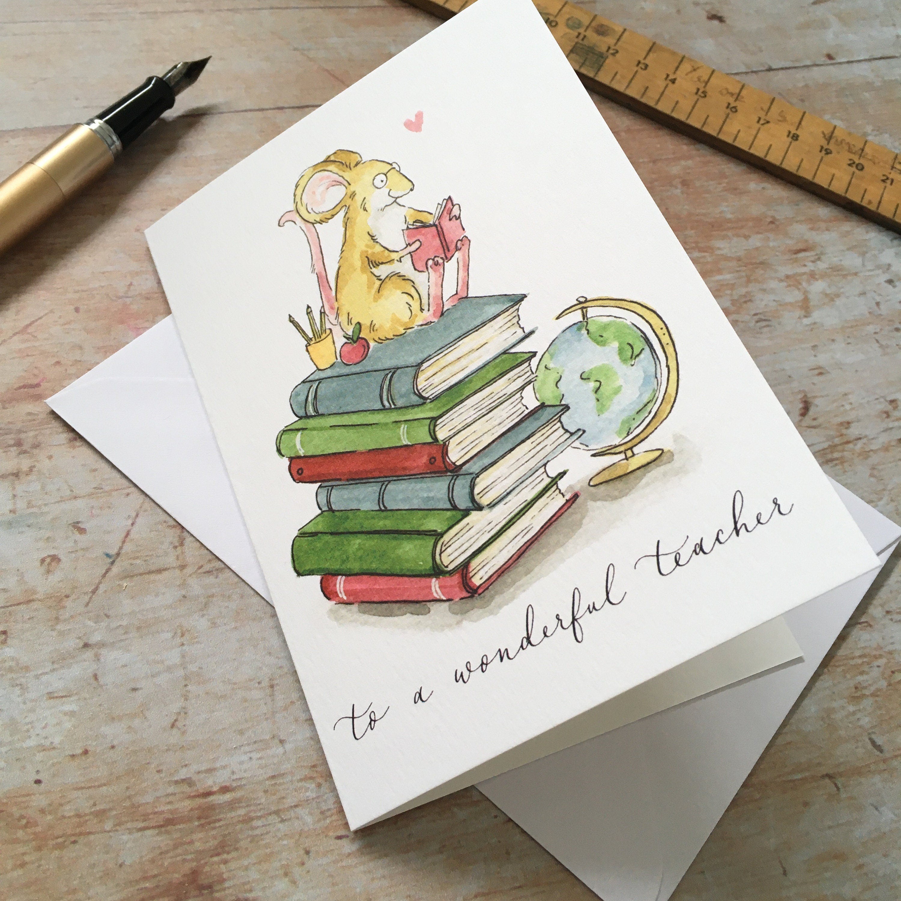 To a Wonderful Teacher Thank You Card