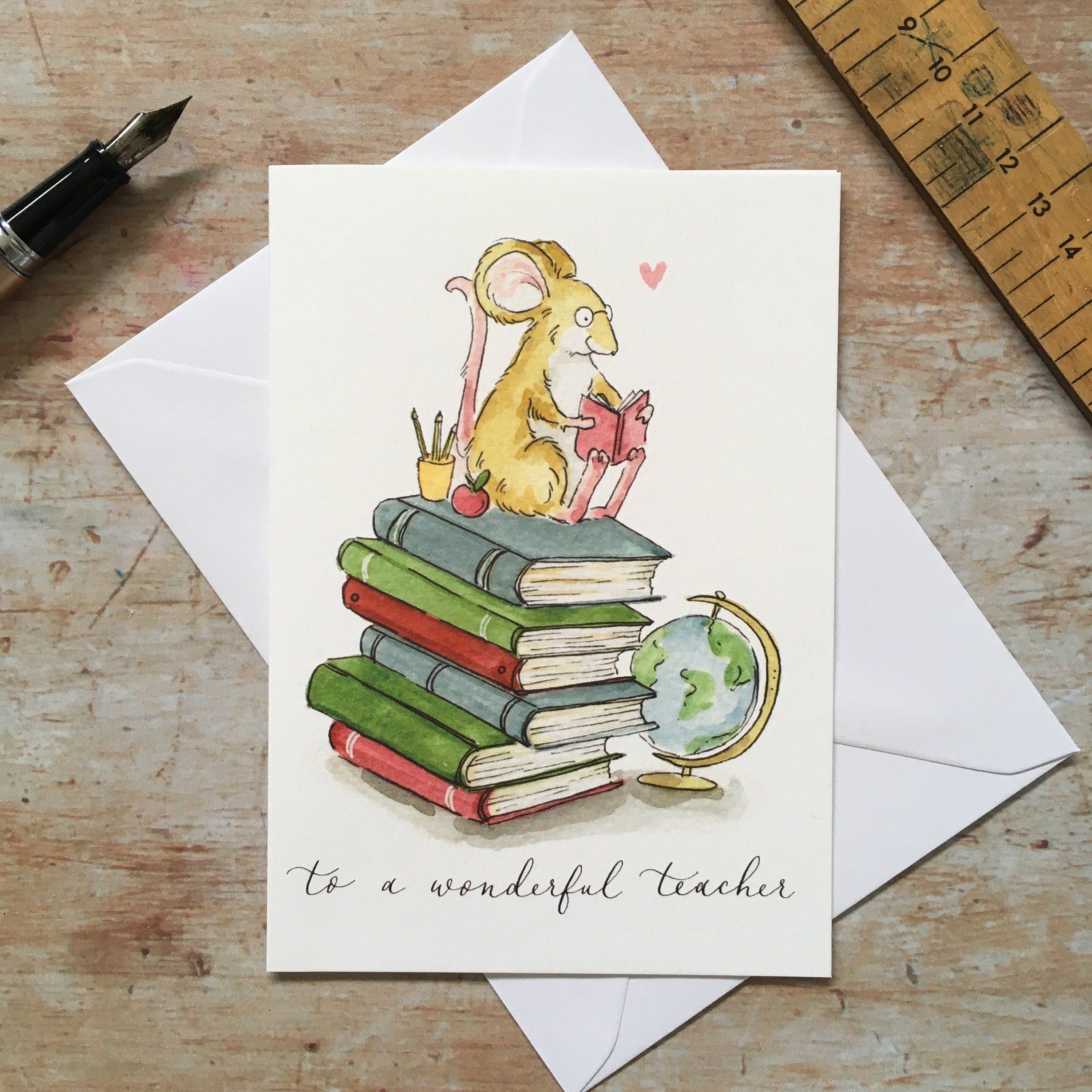 To a Wonderful Teacher Thank You Card