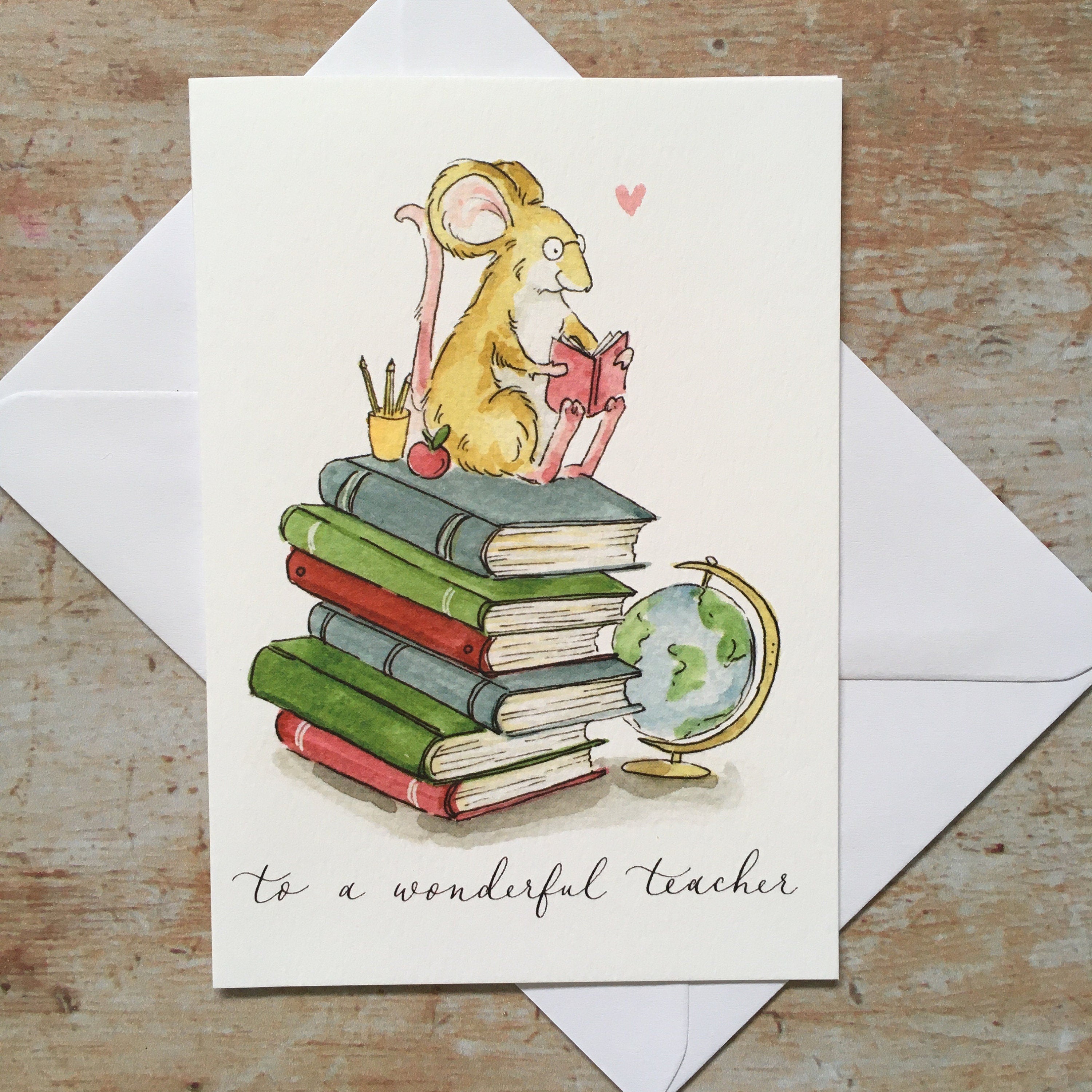 To a Wonderful Teacher Thank You Card