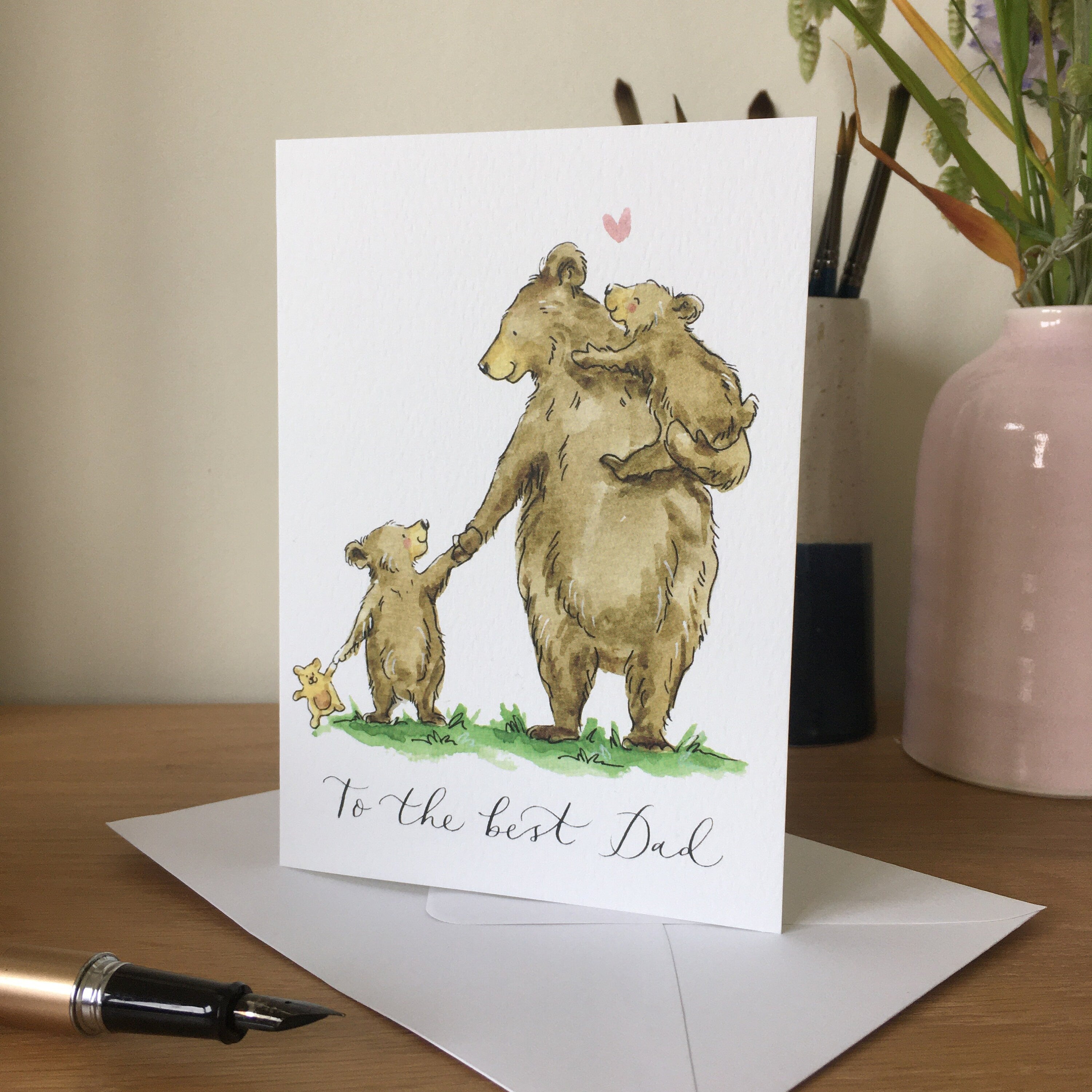 To the best Dad Bear Card