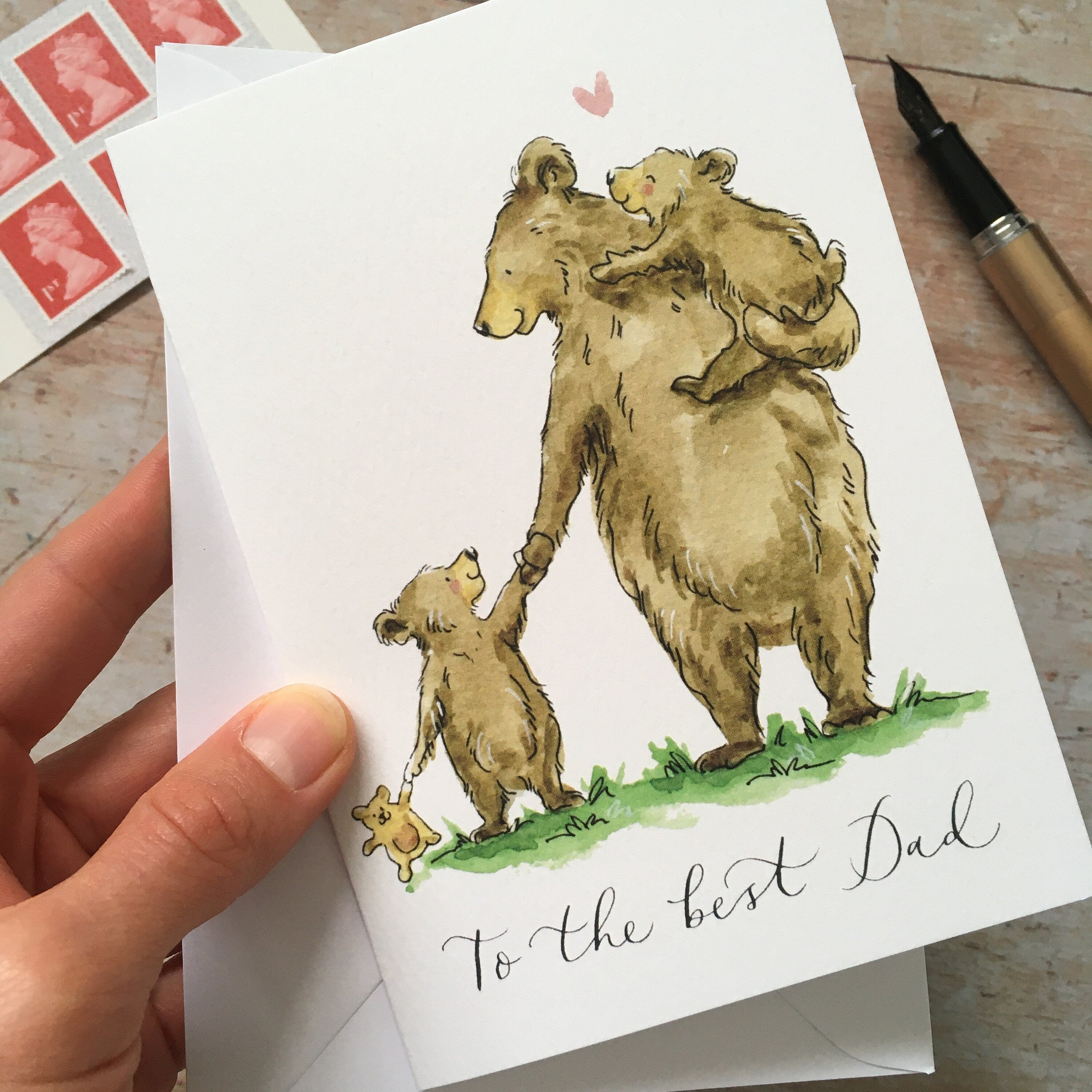 To the best Dad Bear Card