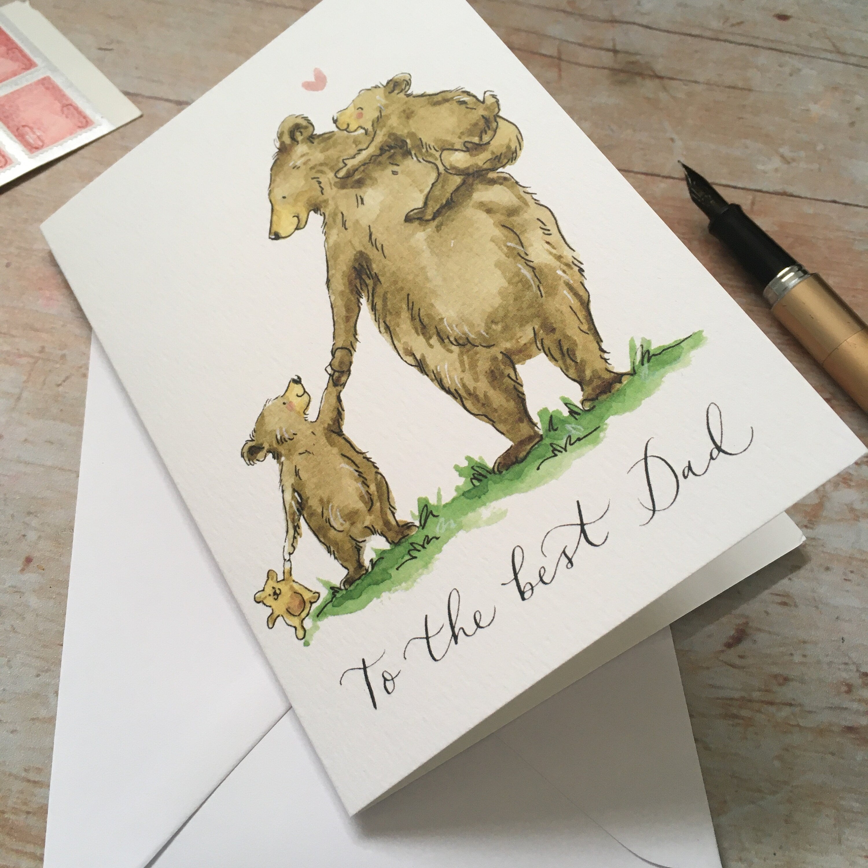 To the best Dad Bear Card