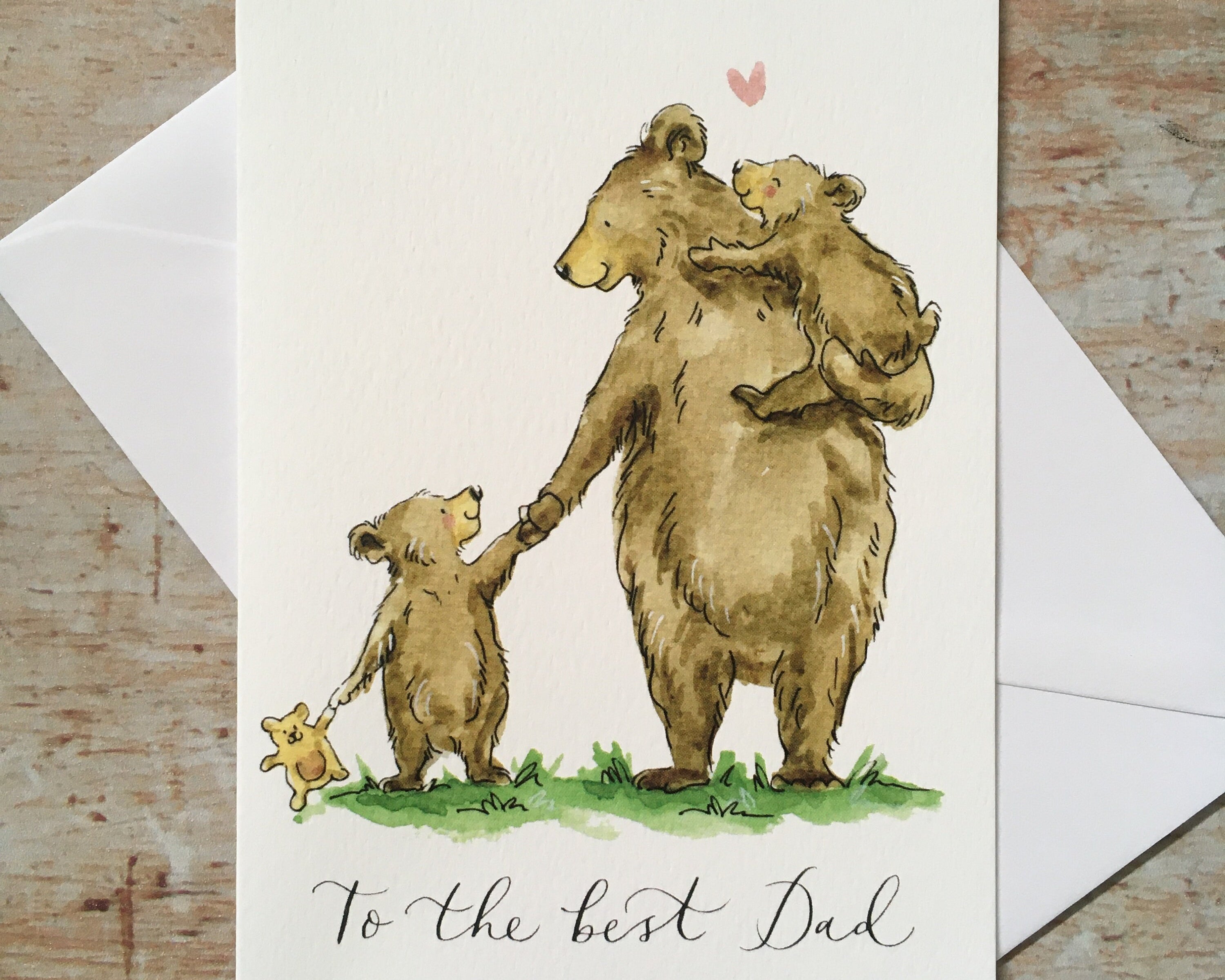 To the best Dad Bear Card