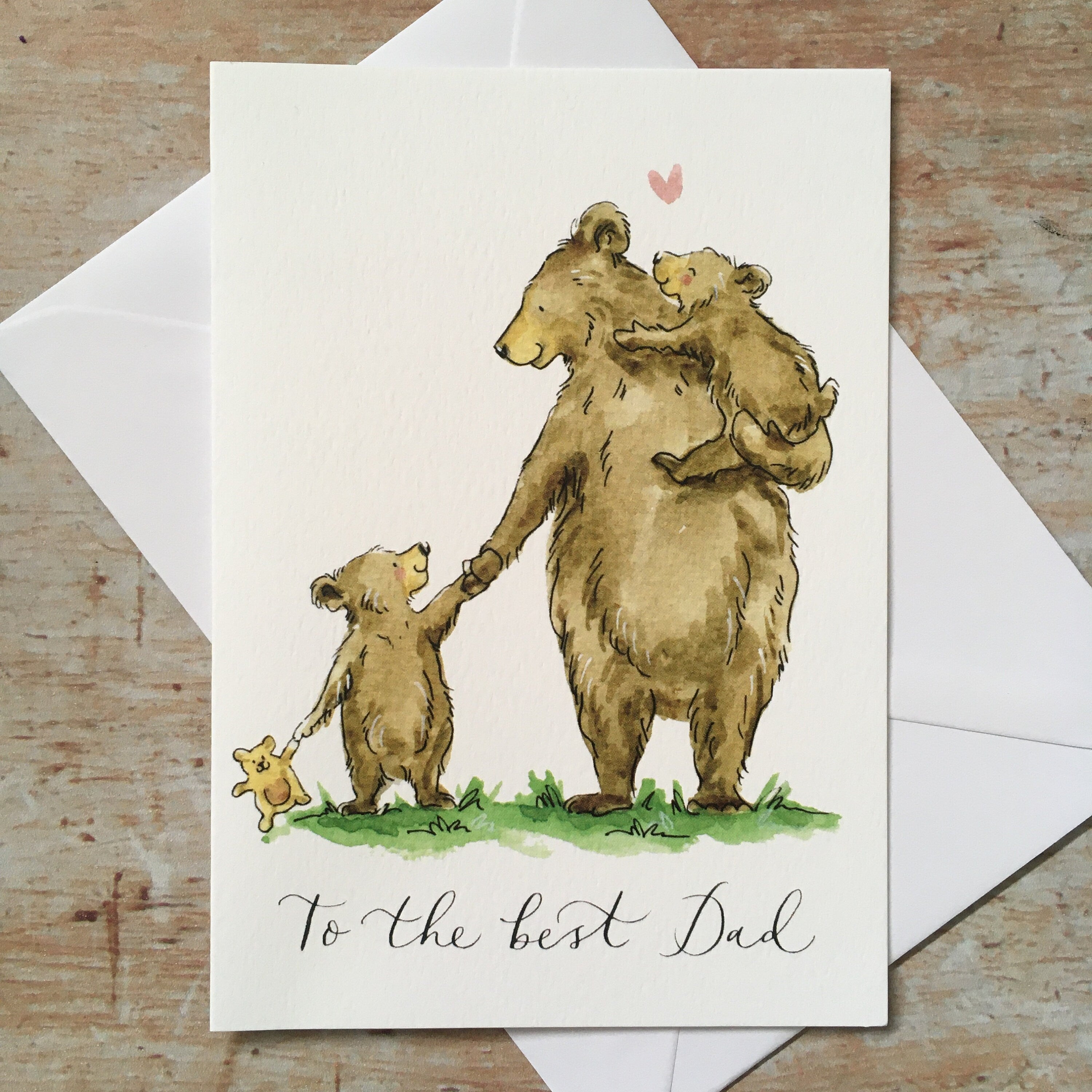 To the best Dad Bear Card
