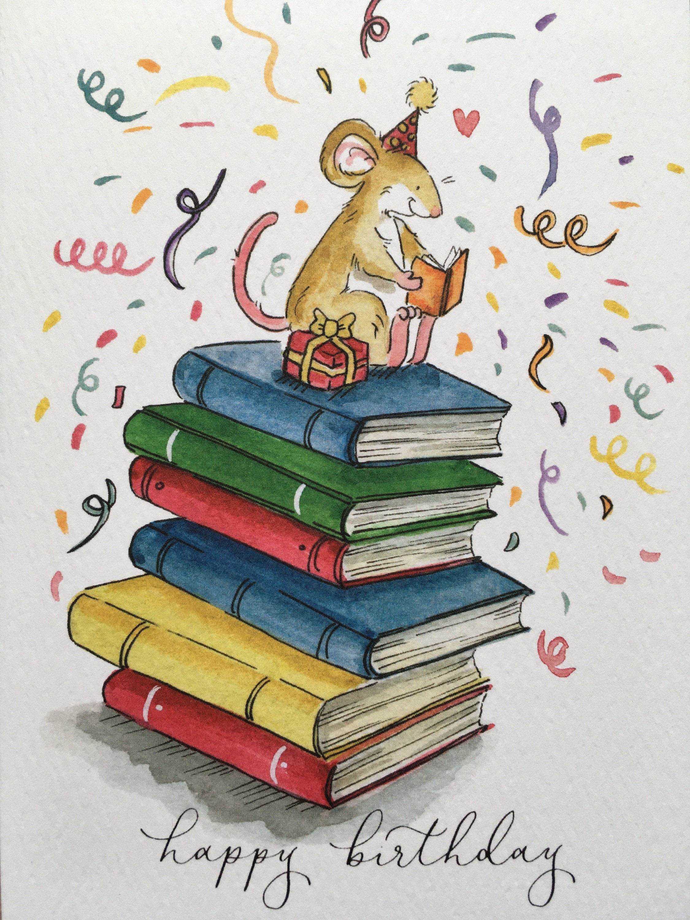 Book Lovers Birthday Card