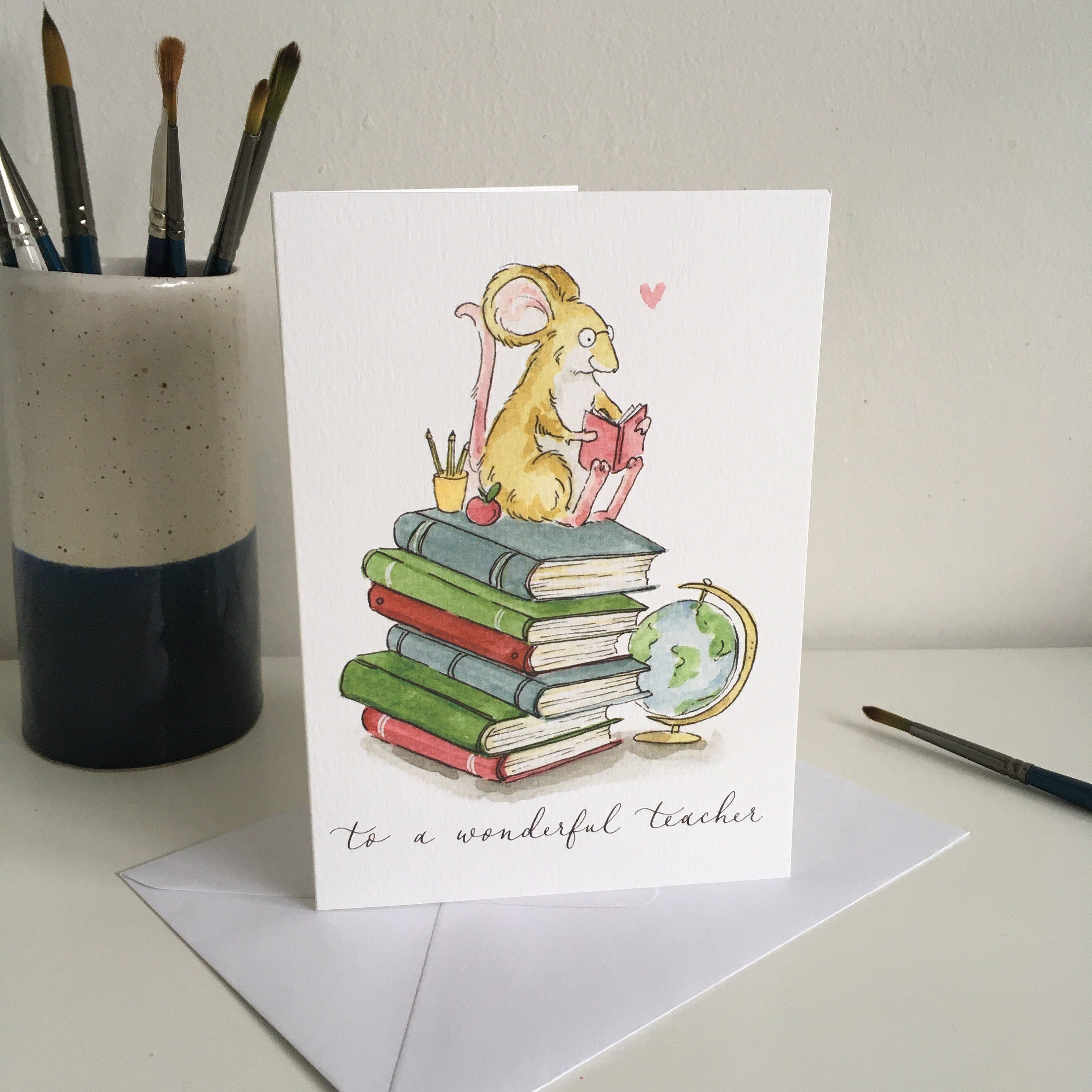To a Wonderful Teacher Thank You Card